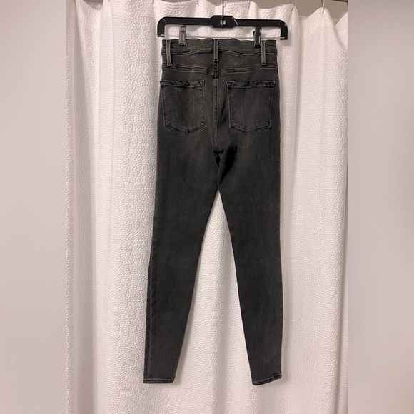Frame Ali High-Rise Skinny Jeans in Gray - Sz. 25 - Picture 3 of 6